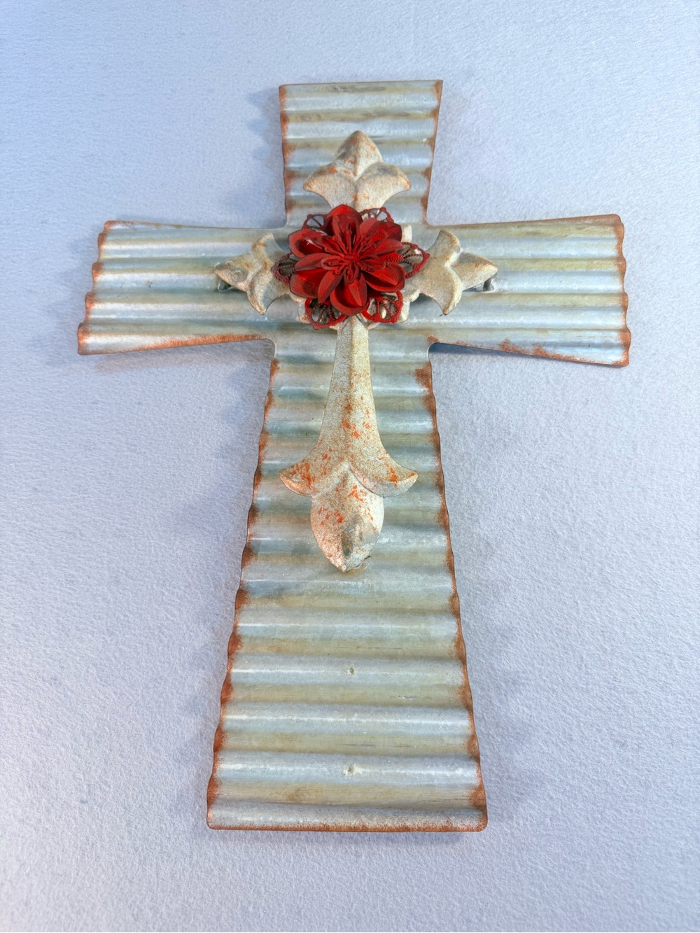 Tin Cross. 12x18